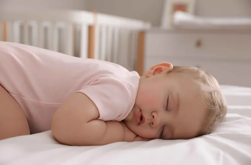 Toddler sleeping gently