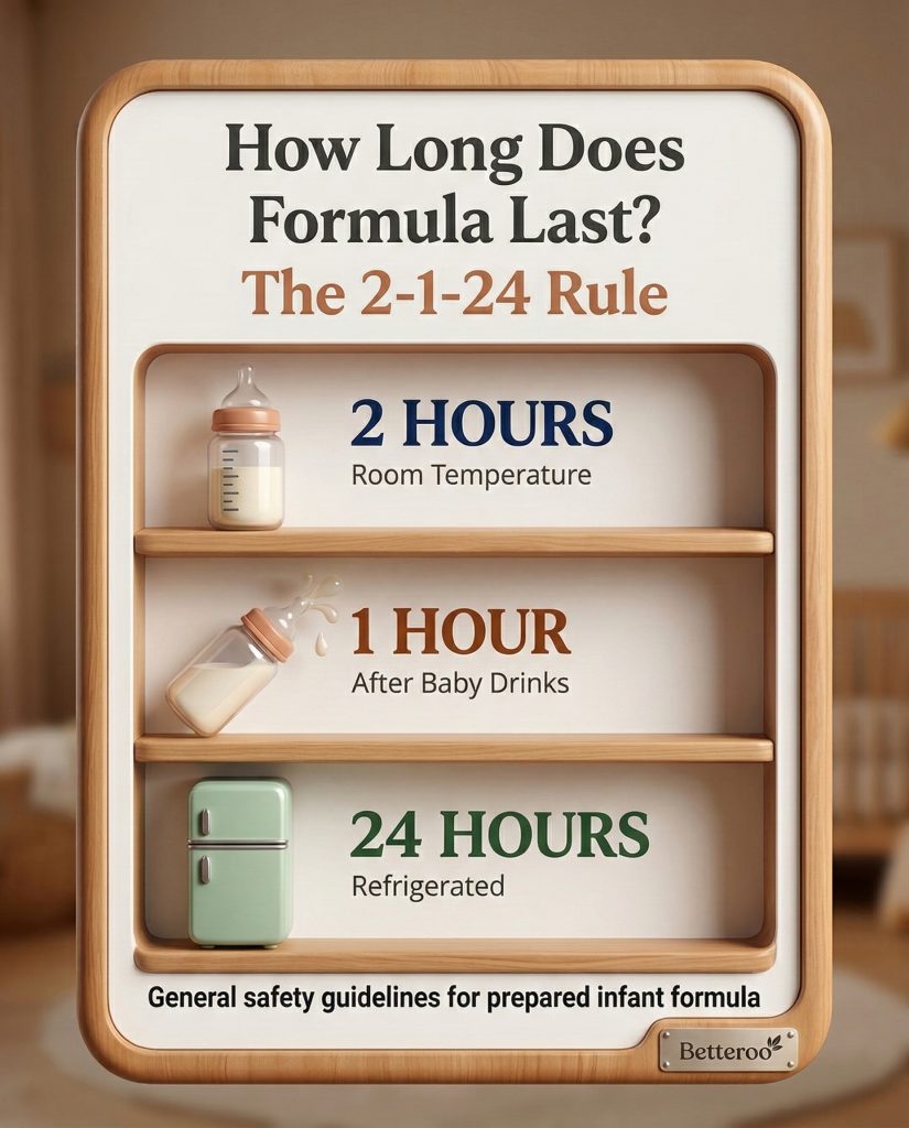 How long does formula last - cheatsheet