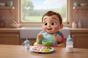 7-8 months baby feeding schedule