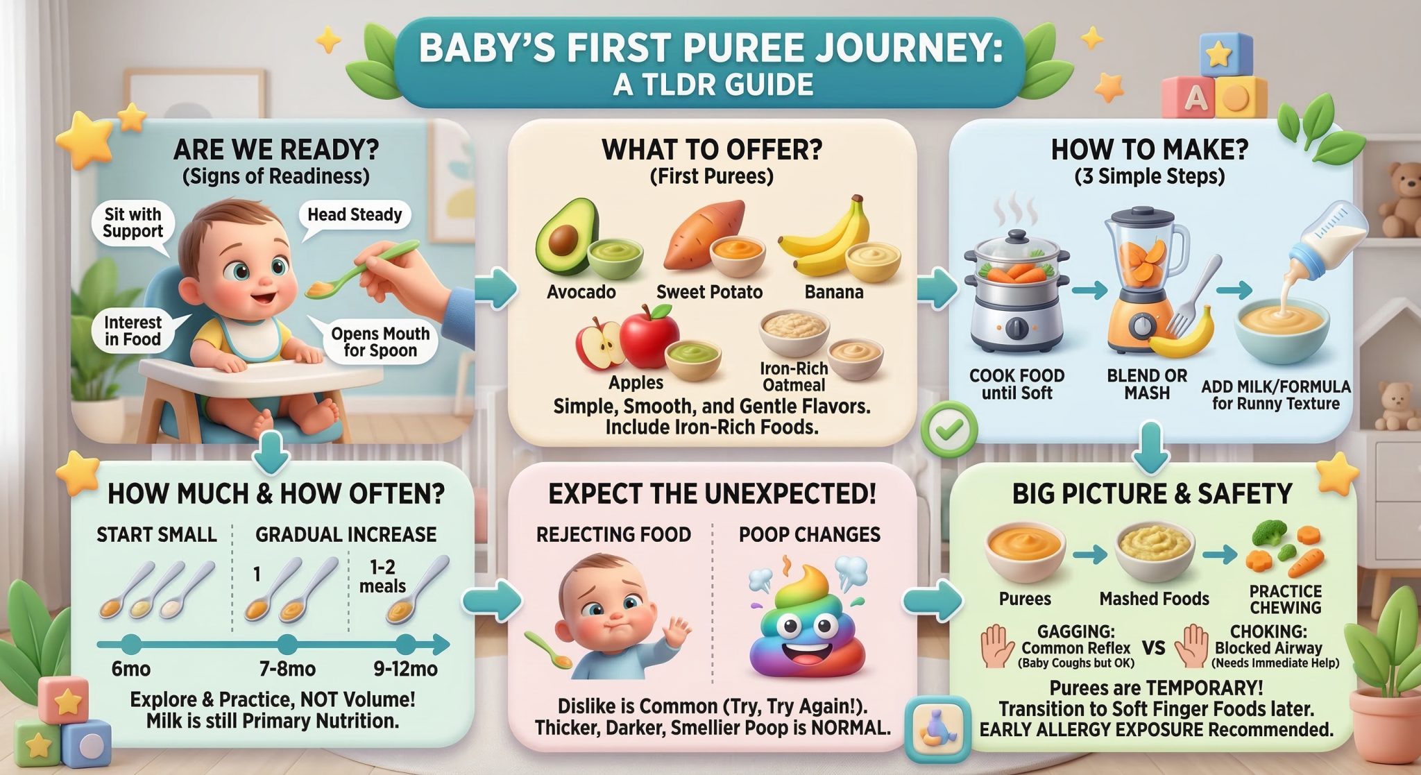 Baby Purees: When to Start and Best First Foods by Age