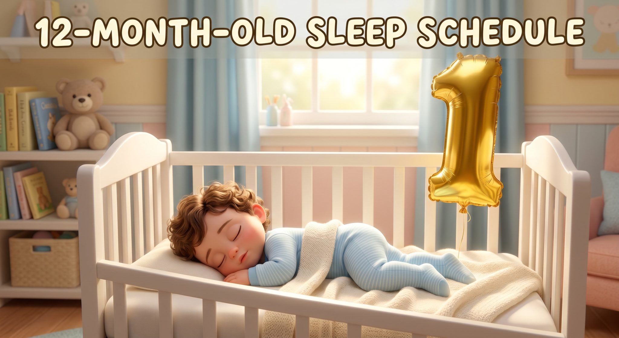 12 month old sleep schedule guide, one year old toddler asleep after first birthday