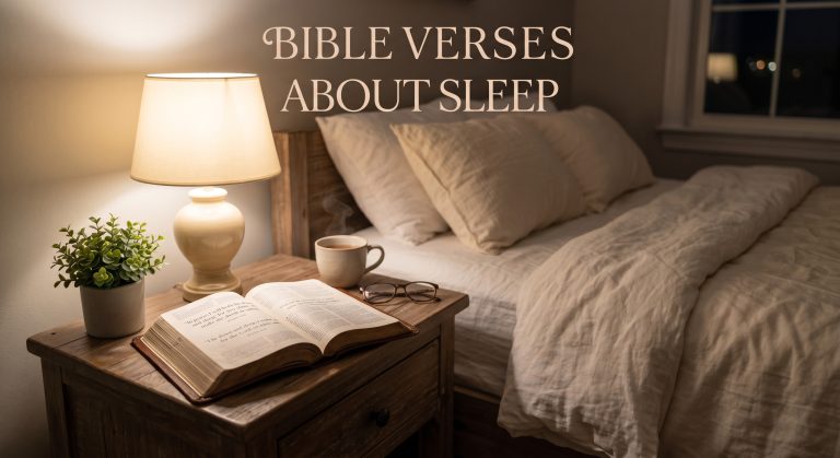 30+ Bible Verses About Sleep, Rest & Peace (NIV & KJV)