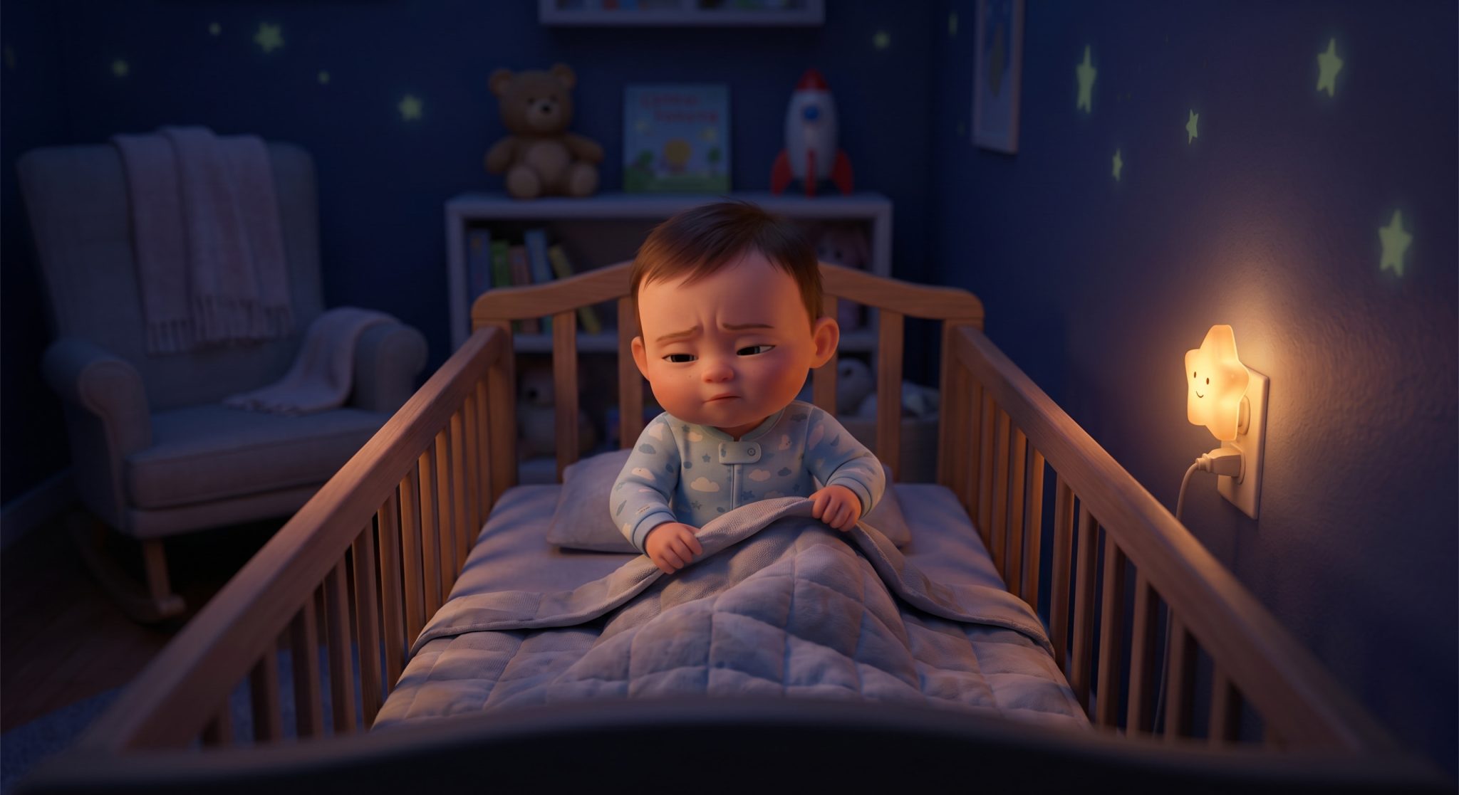 Baby crying out during sleep at night, can babies have nightmares guide
