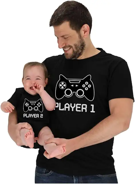 Matching dad and baby outfit set