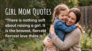 A smiling mom hugging her young daughter outdoors, illustrating sweet and funny girl mom quotes.
