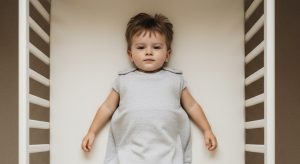 22 month old sleep schedule, baby sleeping safely on their back in a bare crib