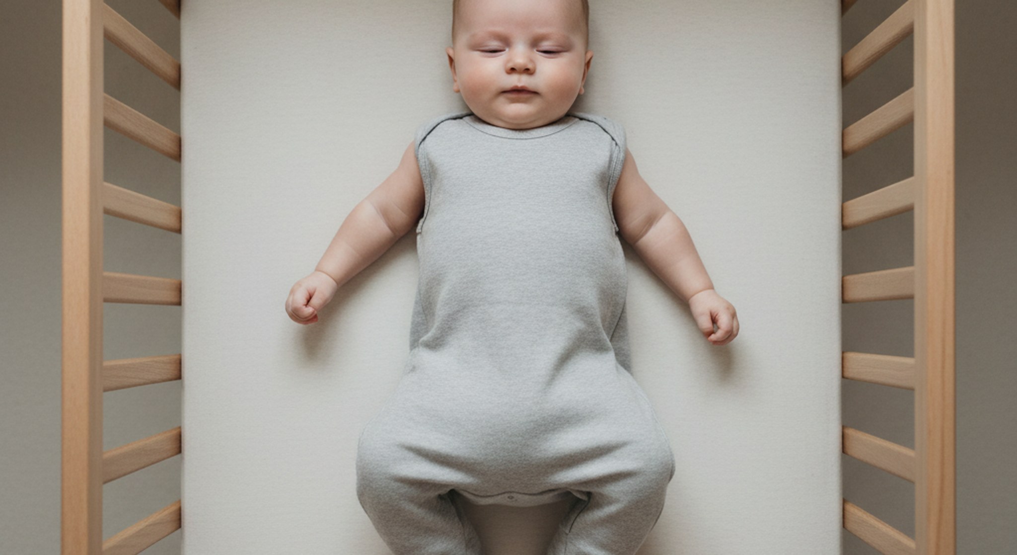 7 month old sleep schedule, baby sleeping safely on their back in a bare crib