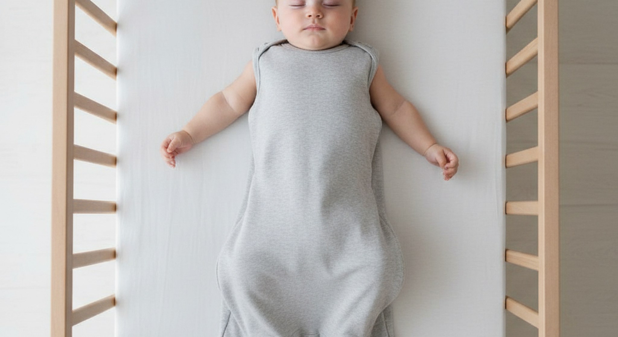 9 month old sleep schedule, baby sleeping safely on their back in a bare crib