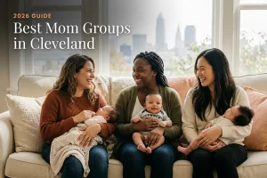 Moms and babies together at a mom group meetup in Cleveland, OH, best mom groups in Cleveland 2026 guide
