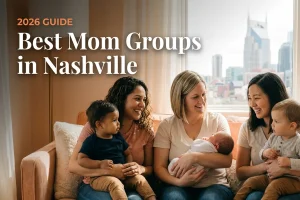 Moms and babies gathered at a mom group in Nashville, TN
