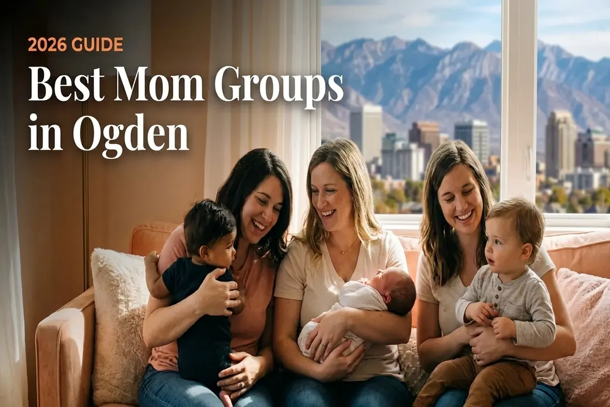 Moms and babies gathered at a mom group in Ogden, UT