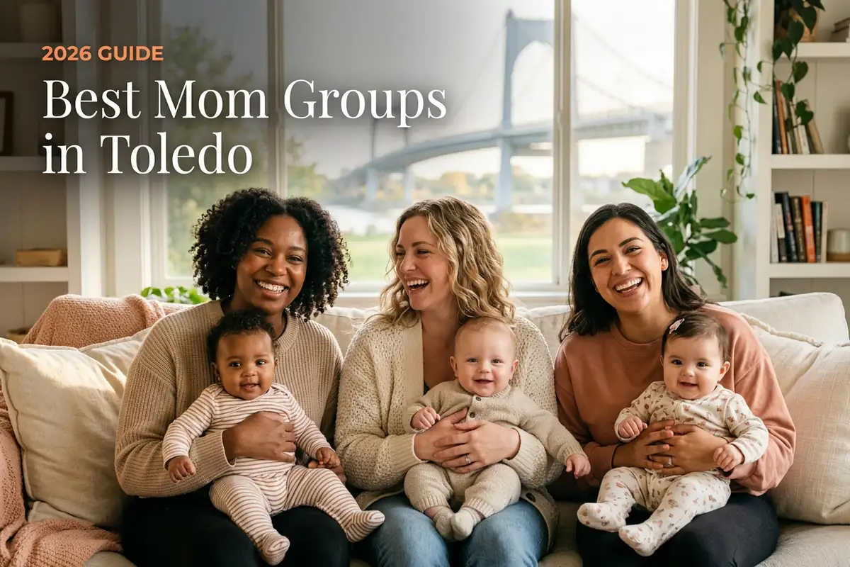 Best mom groups in Toledo 2026 guide, three moms with babies