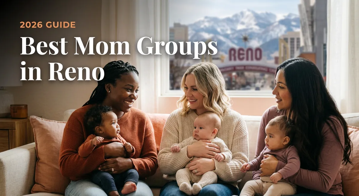 Best mom groups in Reno 2026 guide, three moms with babies