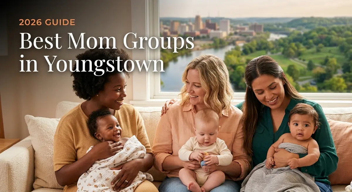 Best mom groups in Youngstown 2026 guide, three moms with babies