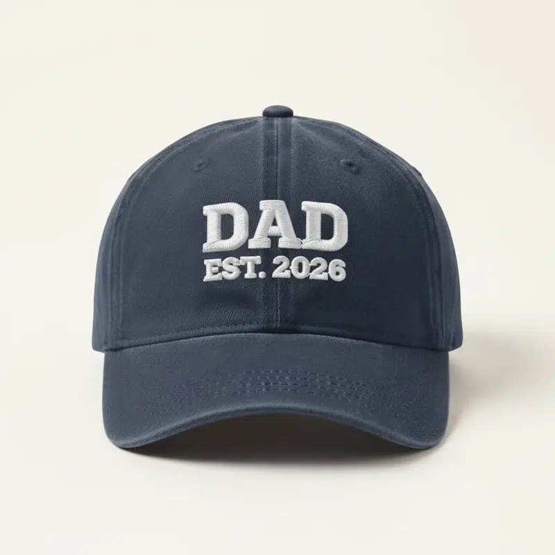 Dad EST 2026 Embroidered Cap