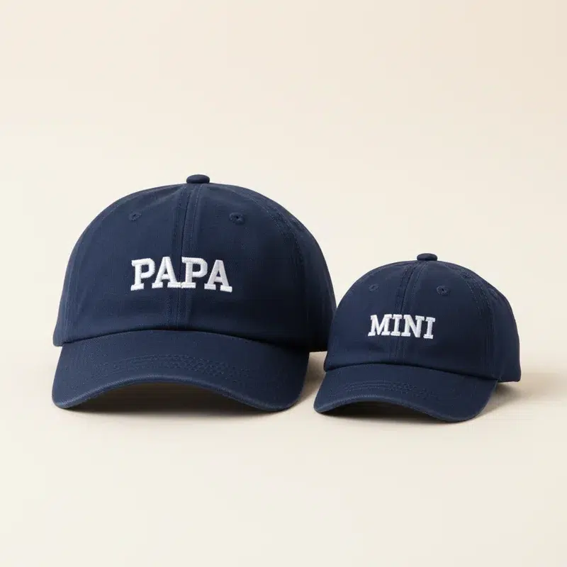 Papa and Mini 2-Piece Cap Set