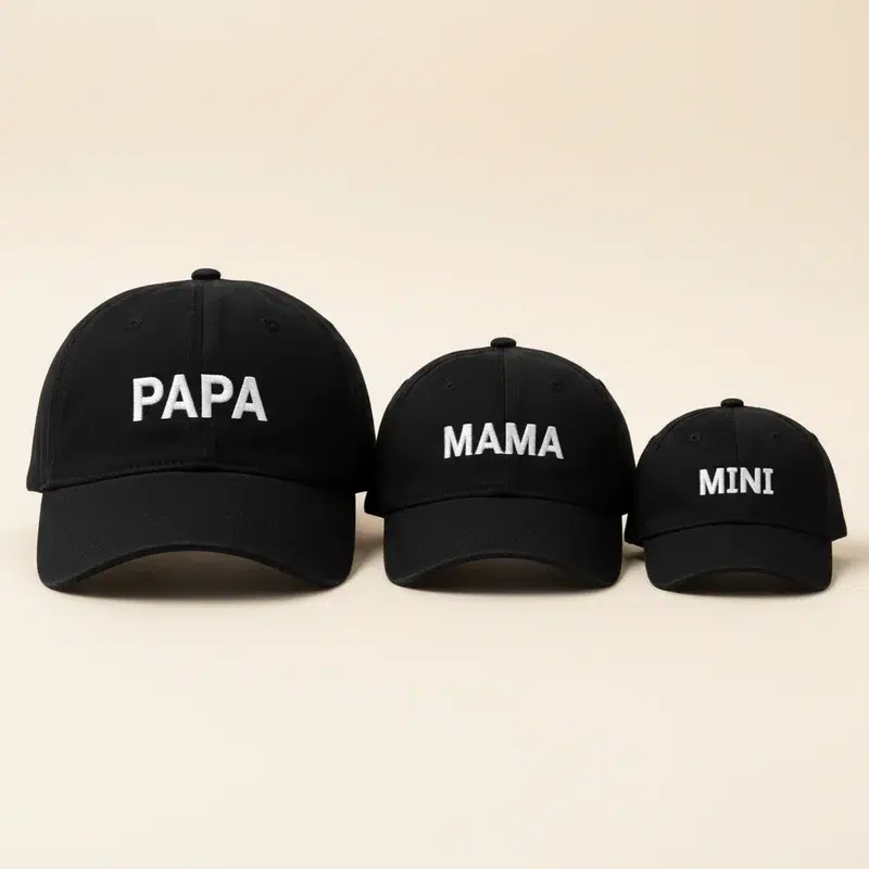 Papa Mama Mini 3-Piece Cap Set