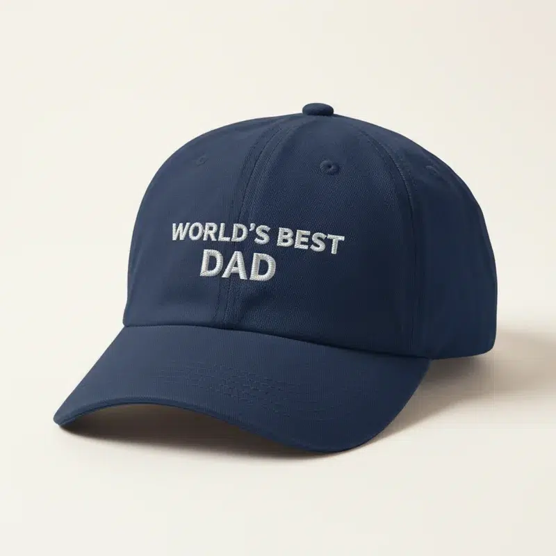 World's Best Dad Embroidered Cap